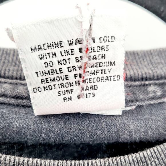 Vintage Local Motion Surfboard Company Faded Black & Blue T-Shirt Men's Sz M - Picture 9 of 9